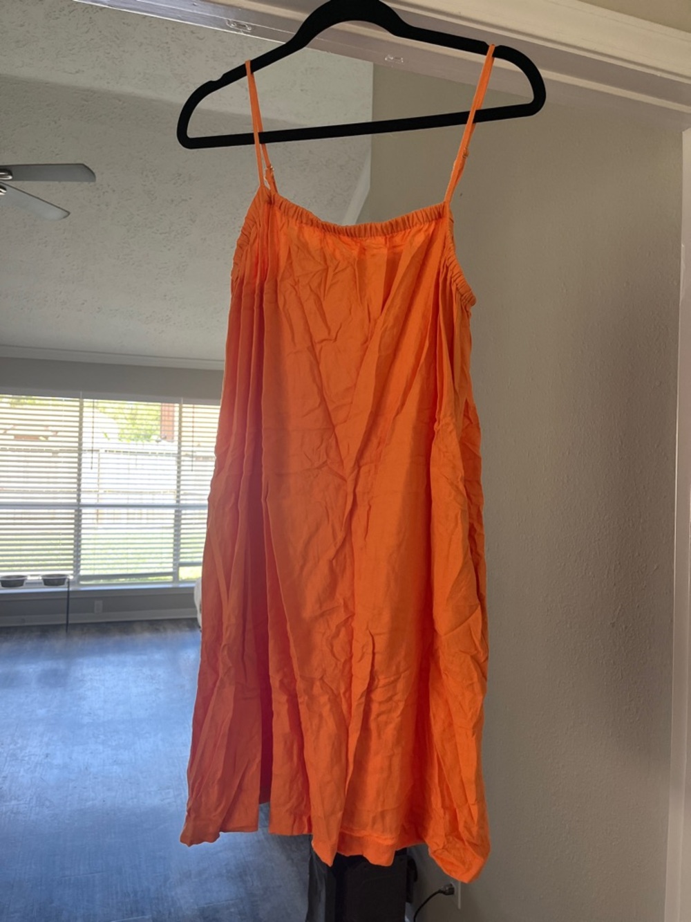 Bright Orange Spaghetti Strap Sundress